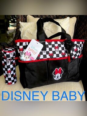 DISNEY BABY by Disney Minnie Mouse Diaper bag GIFT SET maternity